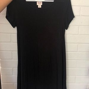 Black T-shirt dress